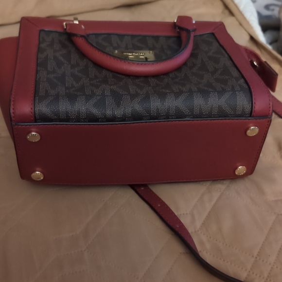 Michael Kors Red and Brown Women's Bag - Picture 10 of 10